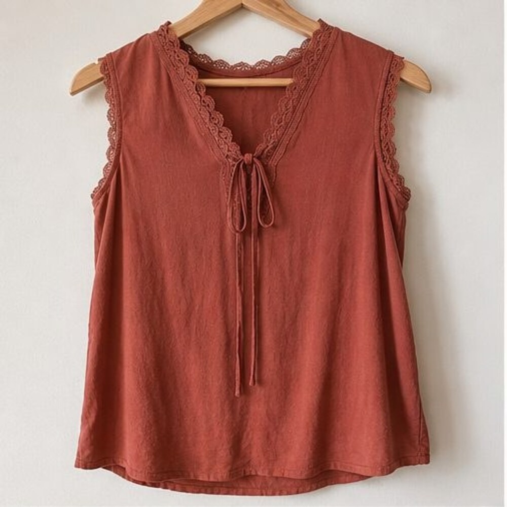 Rust Tunic Blouse